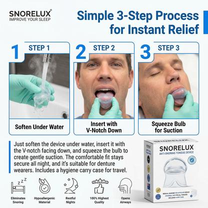 Anti-Snoring Tongue Device
